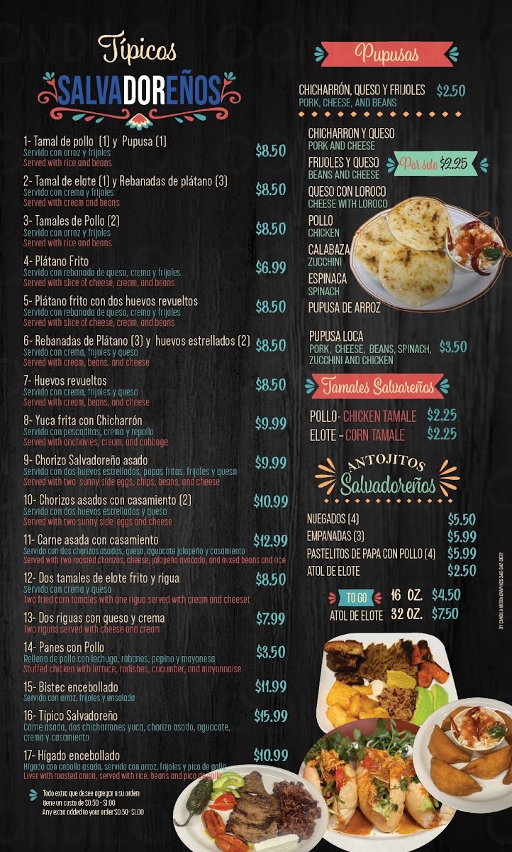 Taqueria y Pupuseria Azteca Menu - Image 2
