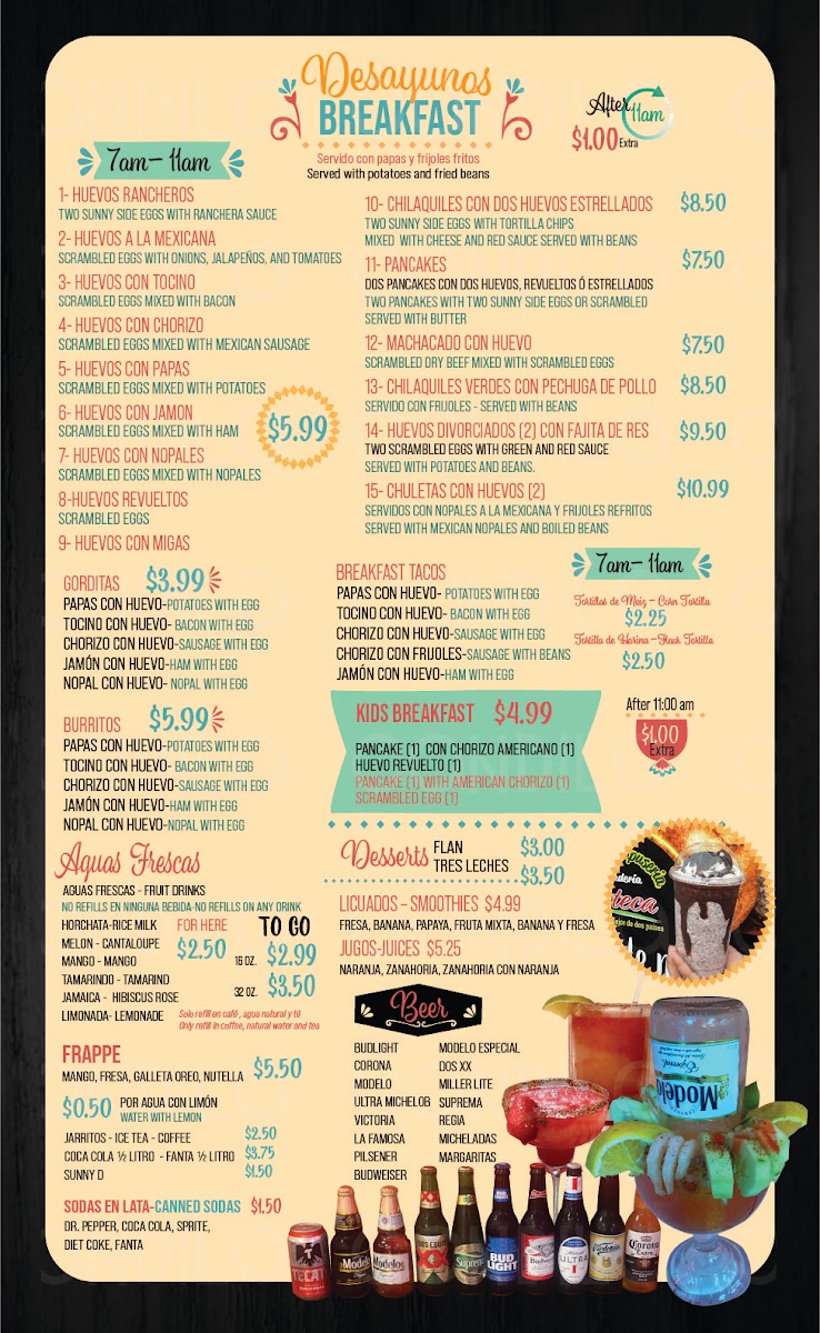 Taqueria y Pupuseria Azteca Menu - Image 4